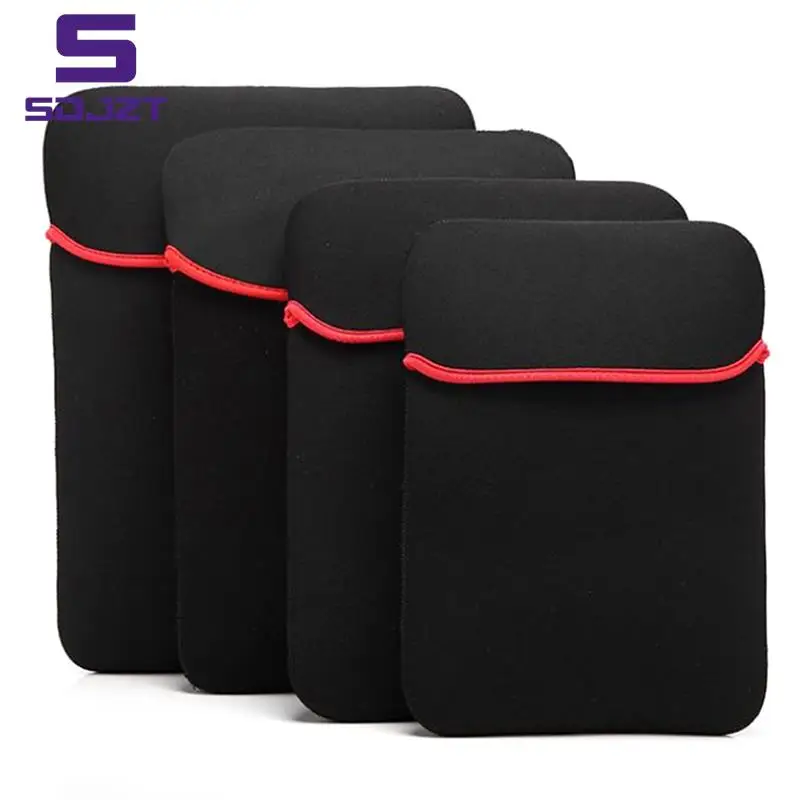 10 14 15.6 17 inch Double Faced Laptop Pouch Protective Bag Neoprene Soft Sleeve Tablet PC Case Bag Waterproof Laptop Bag