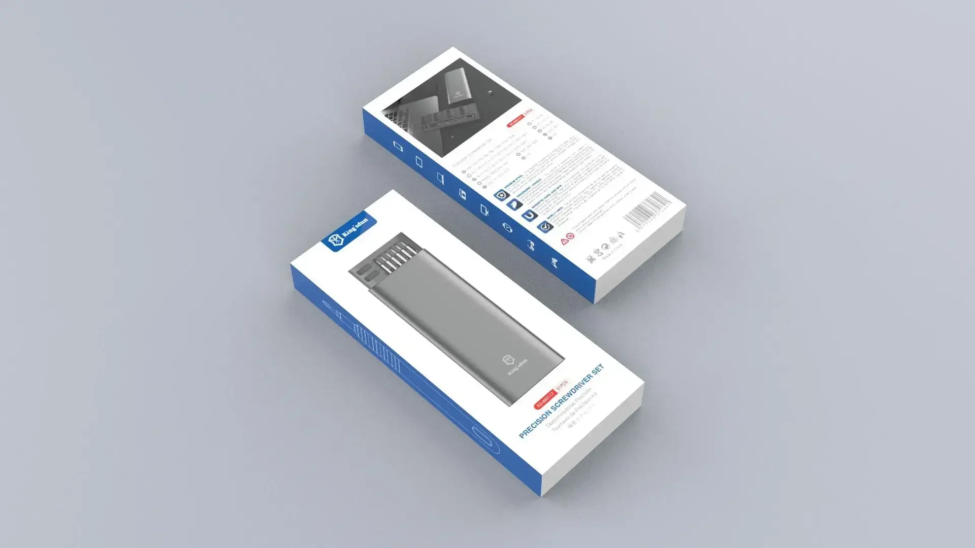 YyhcYyhcTool BoxHardware Industrial Grade 51 In 1 Manual Special-shaped Precision Screwdriver Set Multi-functional 48 Batches Of