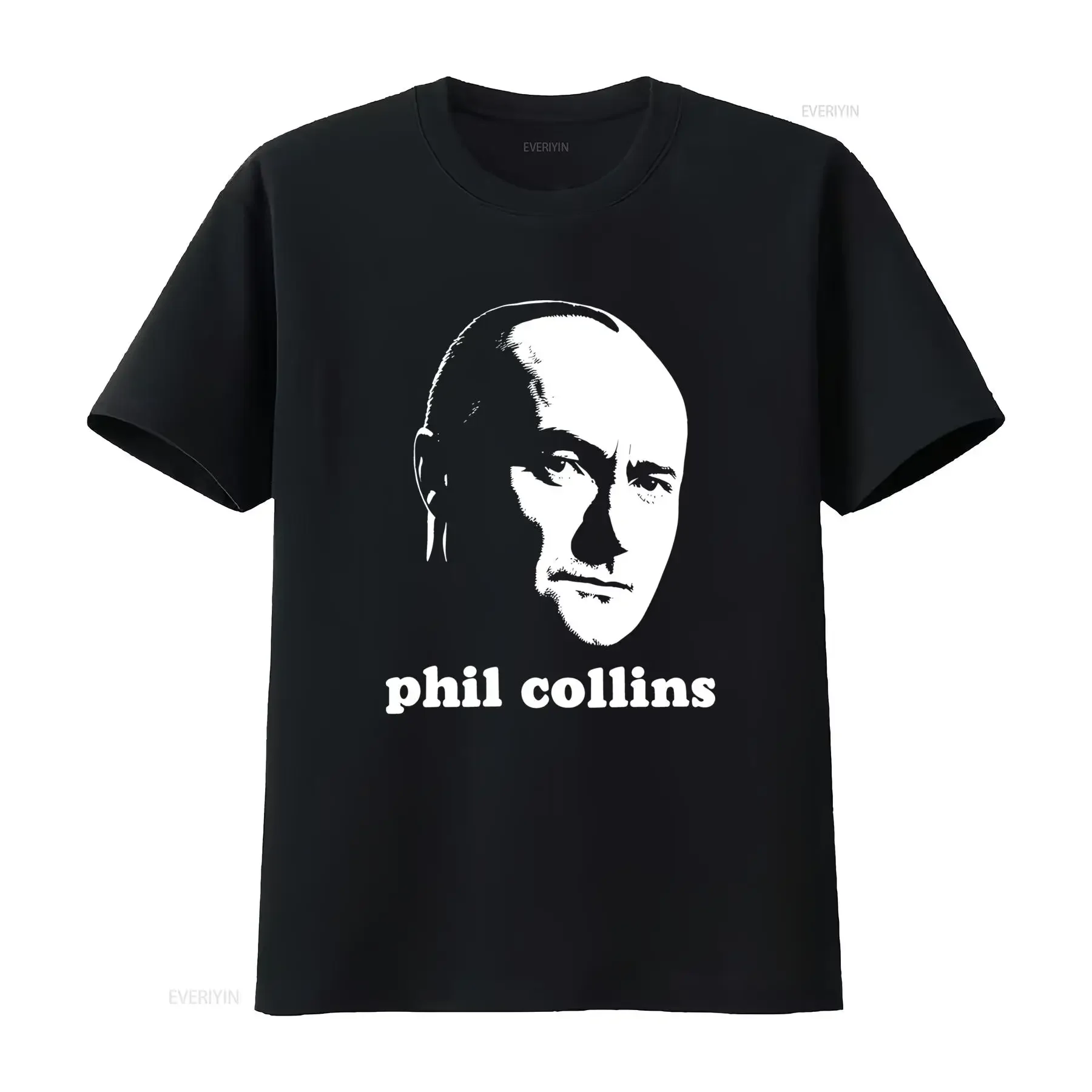 PHIL COLLINS Artwork T Shirt vintage Washed Comfortable Stylish Slightly Top For Everyday Wear designer clothes fashion graphic