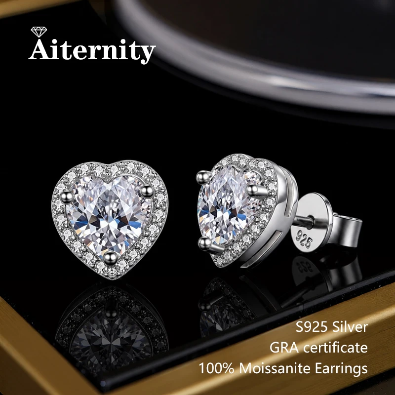 0,5-2ct Radiant-Schliff Moissanit-Ohrringe 3EX D VVS1 Zertifiziert S925 Silber Damen-Party-Schmuck Geschenk mit GRA-Zertifikat – Detail 10