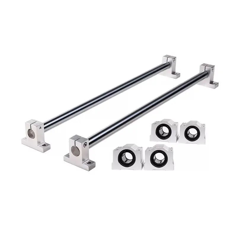 Imagem -04 - Impressora Guia Ferroviário Conjunto t8 Parafuso de Chumbo Comprimento 100 1000 mm Mais Eixo Linear Mais Kfl08 Kp08 Sk8 Shf8 Sc8uu Mais Porca de Acoplamento 3d