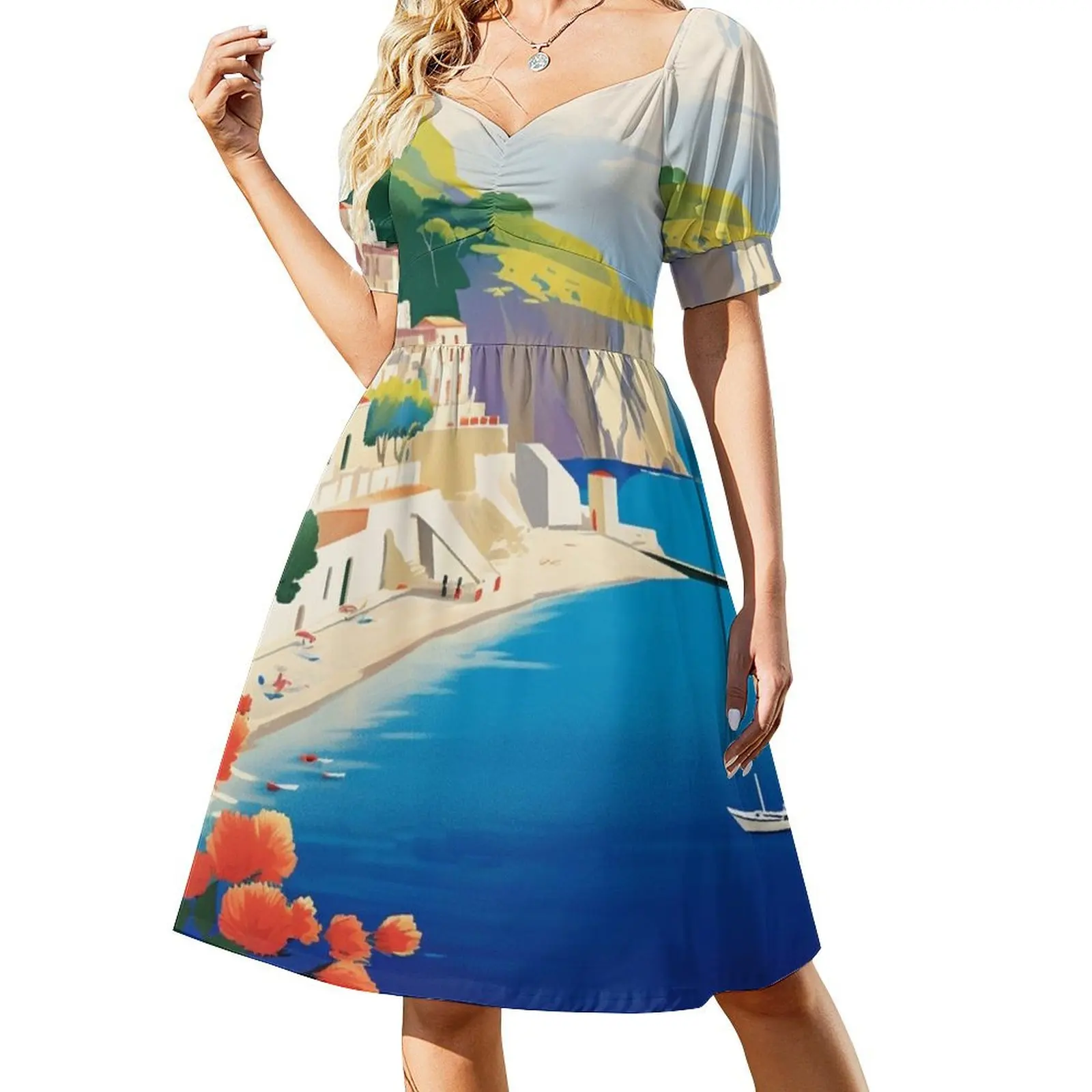 

Capri Travel Poster Sleeveless Dress party dresses women dresses for women 2024 ladies dresses for special occasion dress