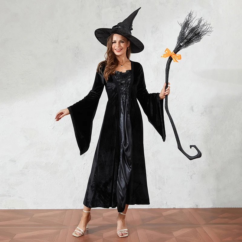 Balai de Sorcière d'Halloween en Plastique, Accessoires de Cosplay, Fournitures de ixCostumée