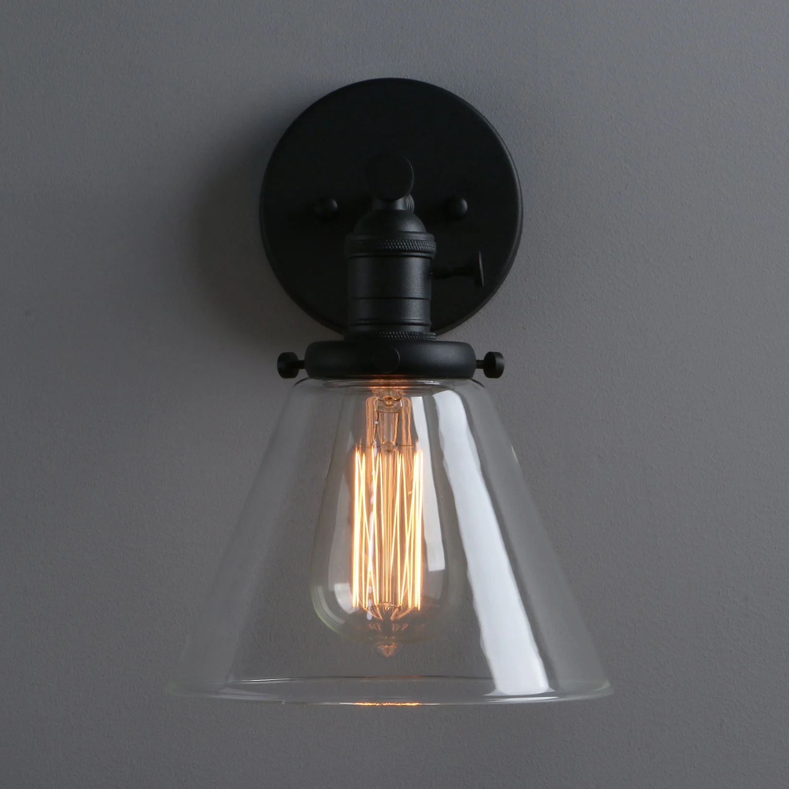 PhansthyIndustrial Wall Sconce 1-Light 7.3