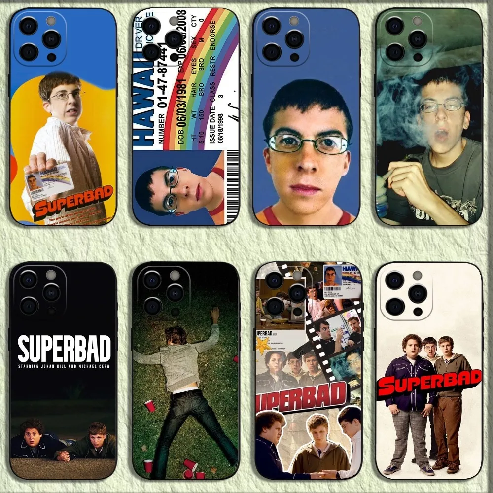 Mclovin Movie Superbad Phone Case For iPhone 16,15,14,13,12,11,Pro,X,XS,Max,XR,Plus,Mini Soft Black Cover