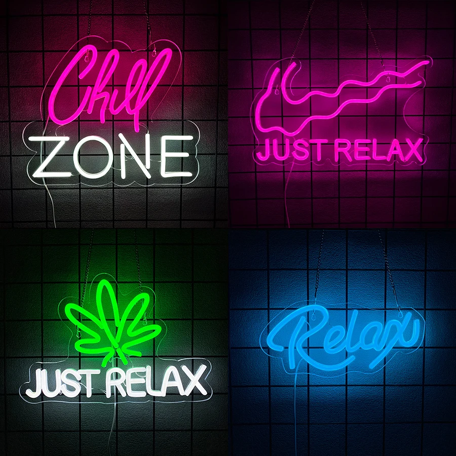Home Decor Games Free - Duvar Dekoru İçin Chill Zone Neon