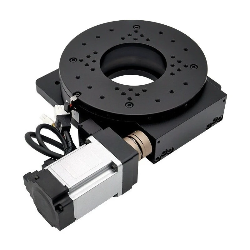 Precision hollow electric indexing rotary table all‑in‑one XY lifting drive platform