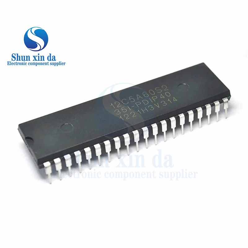 STC12C5A60S2-35I-PDIP40 12C5A60S2 DIP IC Multi-Serial 8051 Single-Chip Microcomputer ISP EEPROM Micro Computer In Line