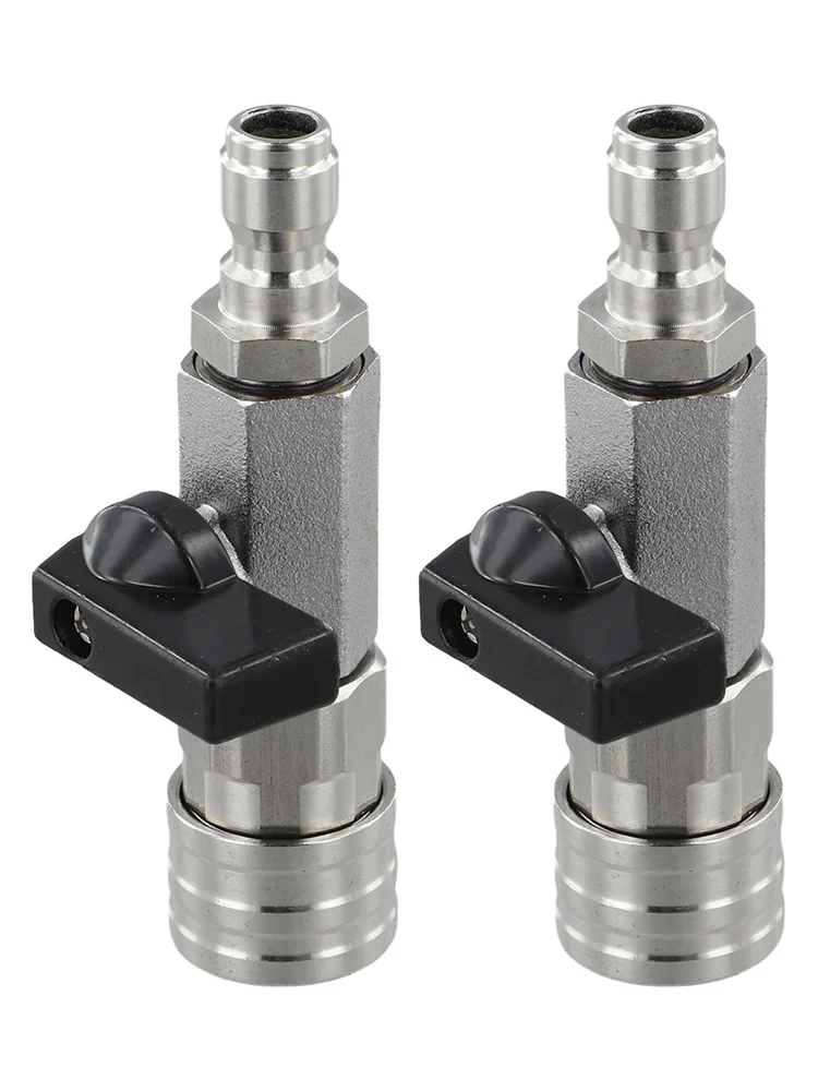 1/2pcs Quick Connect Ball Valve 14 Inch High-pressure Machine Cleaning Valve Garden  Cleanig Tools Replacement Accessories