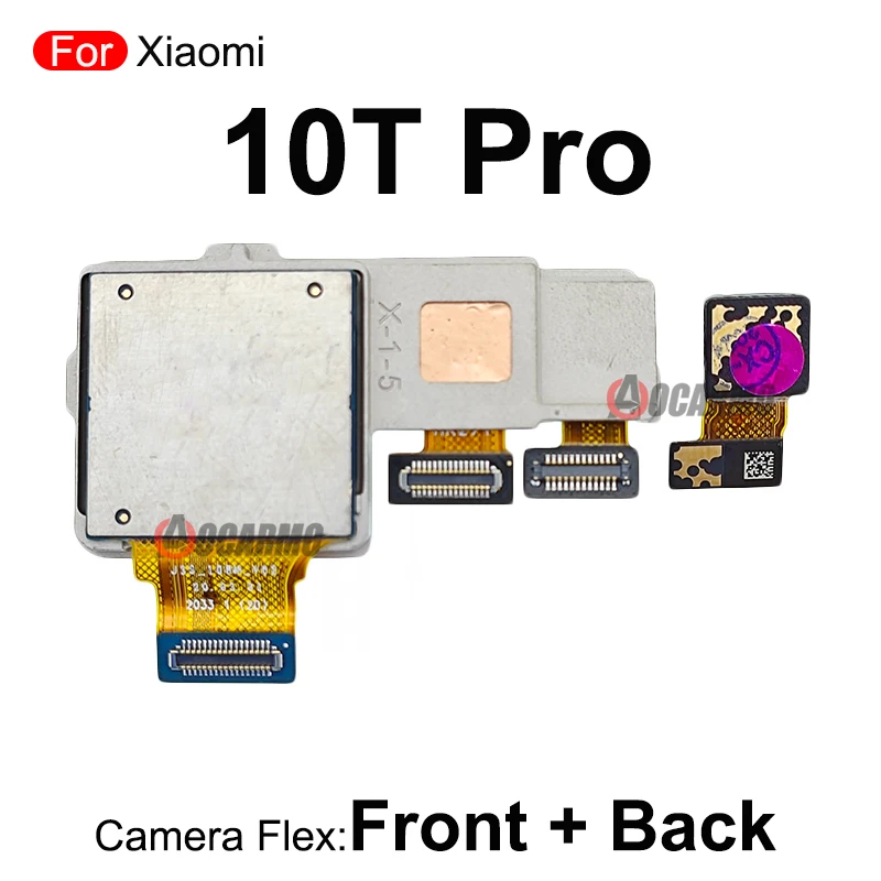 Front 20MP Facing Camera And Back Main 108MP Rear Ultra Wide Macro Cameras Flex For Xiaomi 10T Pro Mi 10tPro Replacement Part