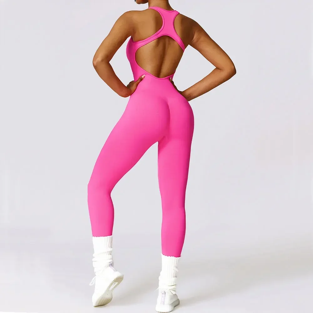 

Seamless One-Piece Women's Yoga Suit Dance Belly Tightening Fitness Workout Set Stretch Bodysuit Gym Clothes Push Up Sportswear