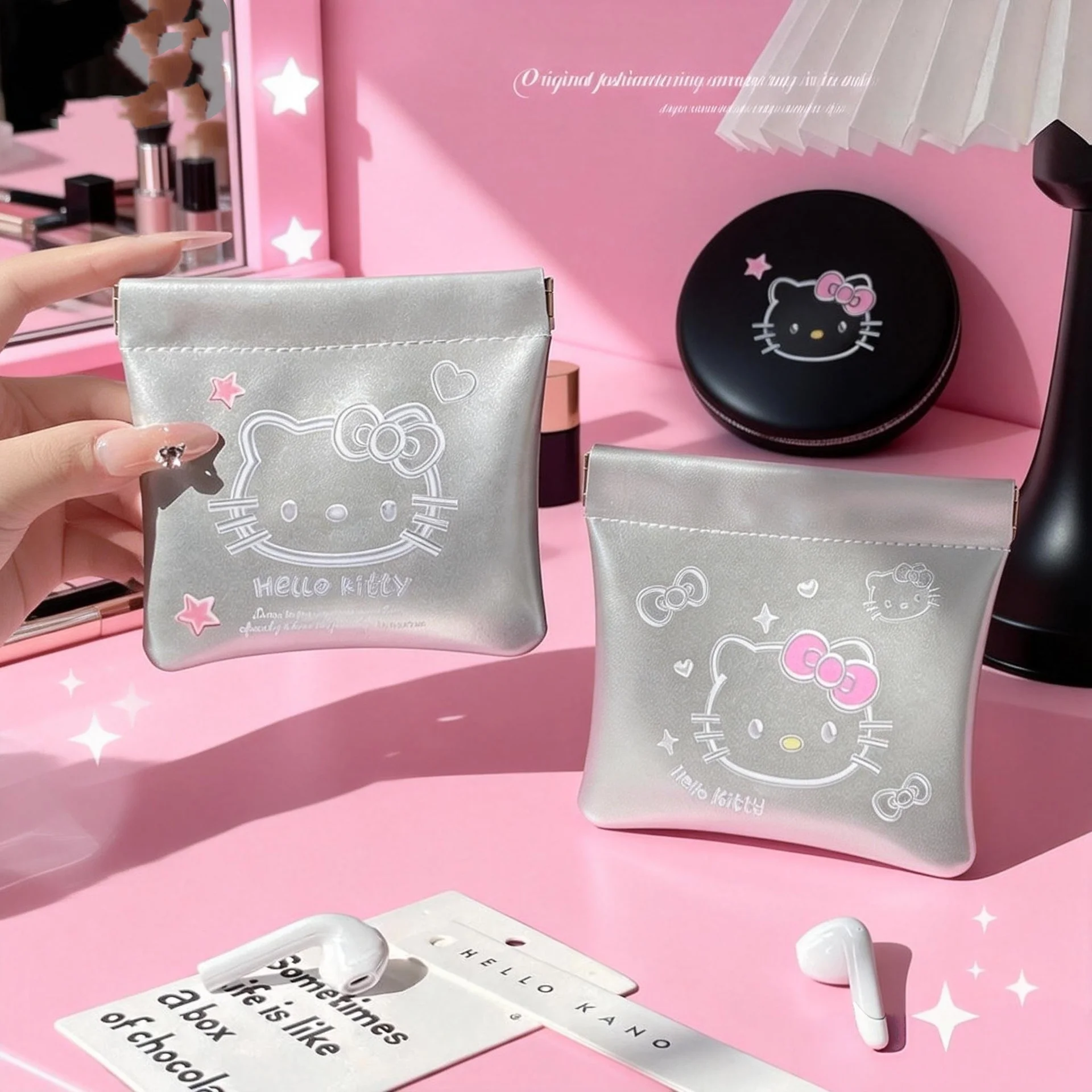 2026 2026 Kawaii Hellokitty Cartoon Peripheral Storage Bag Makeup Bag Multifunctional Packaging Bag - Aliexpress Deal
