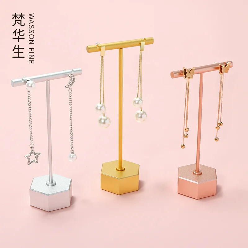 

Earring rack metal display rack Earrings storage rack jewelry display props creative ornaments live broadcast