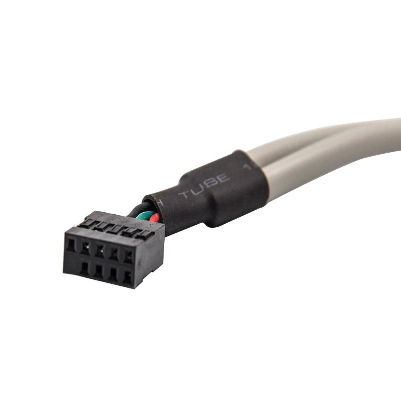 최신 2 포트 마더 보드 USB 2.0 커넥터 케이블 어댑터 후면 패널 브래킷 9 인치 컴퓨터 액세서리