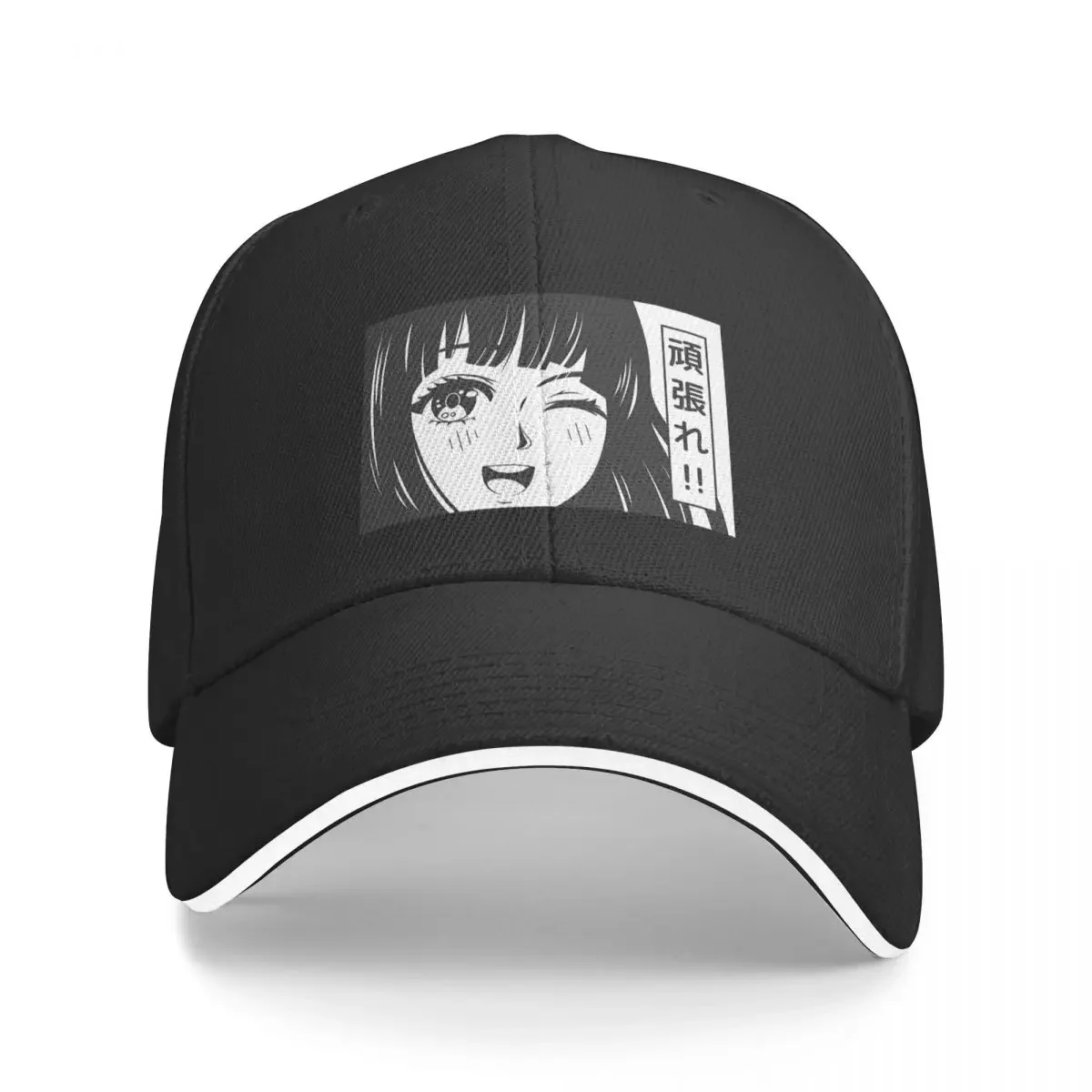 Manga Girl Japanese Writing Kawaii Girl Baseball Cap beach hat New Hat Mens Tennis Women's