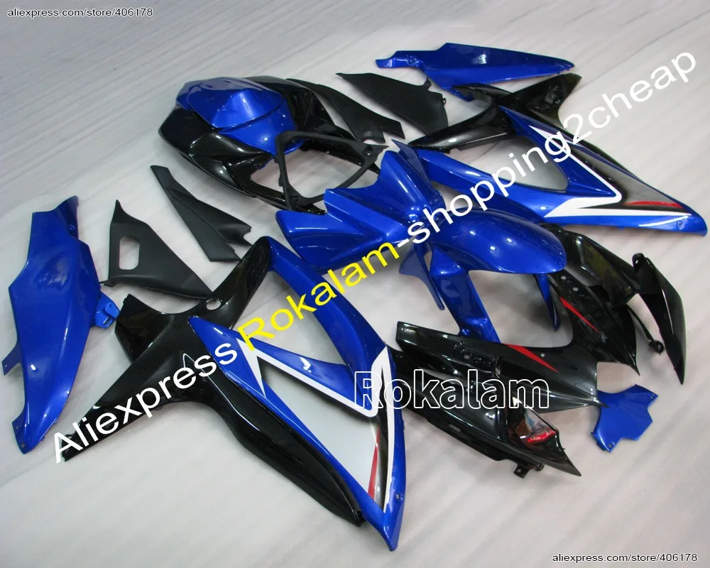 

Комплект обтекателей Motofairing для Suzuki GSXR600 750 2008-2010, сине-черный, для спортивного мотоцикла (литье под давлением)