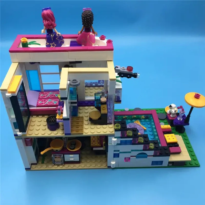 760PCS Pop Star House Building Block Compatible 41135 Friends for Girls Figures Bricks Educational Toys Gifts for Children