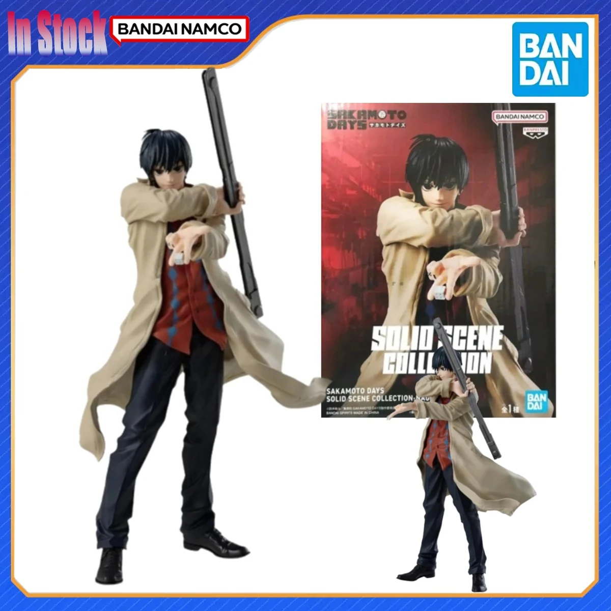 

Подлинная Bandai, оригинальная коллекция BANPRESTO Sakamoto Days Solid Scene, 22 см, наборы экшн-фигурок Nagumo, подарочная модель ручной работы