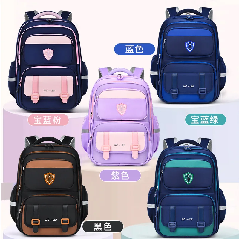 子供用バックパック、男の子と女の子のためのスクールバッグ、防水、小学校、整形外科用バッグパック、ブックバッグ、子供用リュックサック