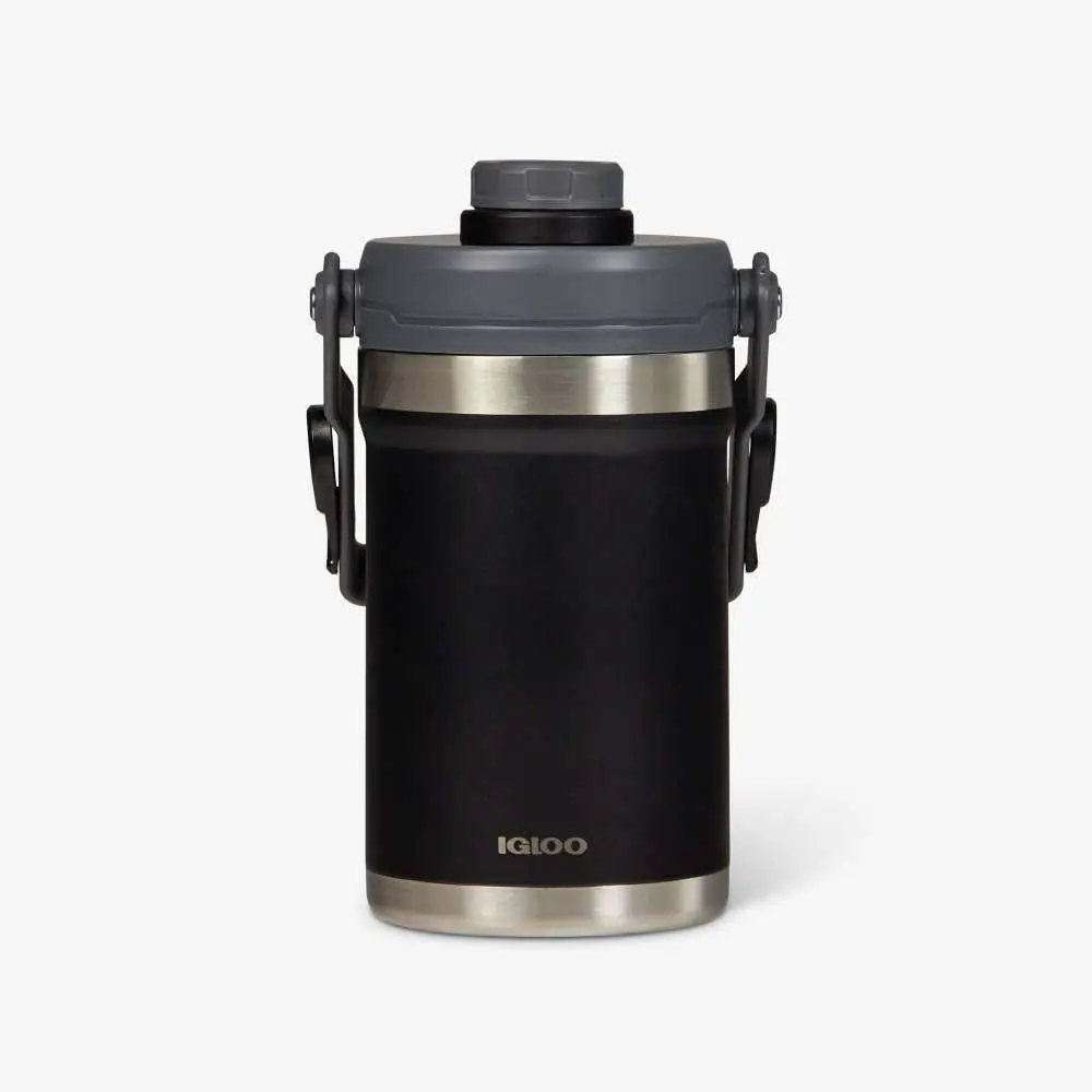 

Half-Gallon Black Stainless Steel Sports Water Jug