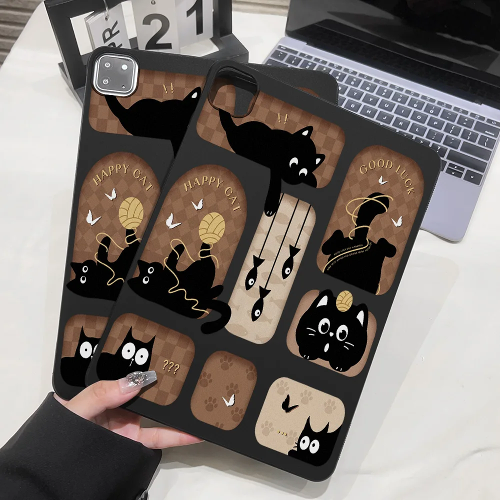 Case For iPad Air 11 13 M4 M3 M2 2026 2025 2024 Cases iPad 10.2 Gen 9th 8th 7th Mini 7 6 5 4 Air 5 4 3 2 Funny Cat Tablet Cover