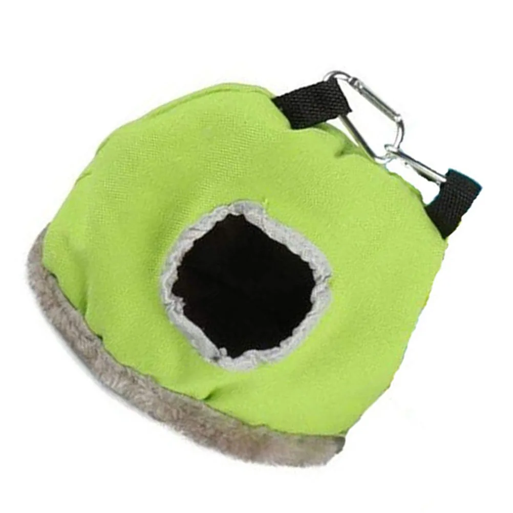 

Warm Bird Nest Hammock for Parrots Pet House Bed Green Winter Cotton Soft Comfortable Hamster Nest Small Animal Suitable