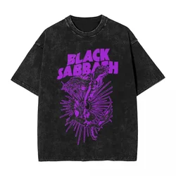 Black sabbaths falled Angels magliette Hip Hop Washed 100% cotone T-shirt Oversize Rock uomo donna top Streetwear Graphic Tees