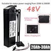 Air Fast Transportation 48V 30AH 20Ah 18650 250-3000W 미만의 실버 피쉬 모터에 적합한 고용량 리튬 배터리 팩 1