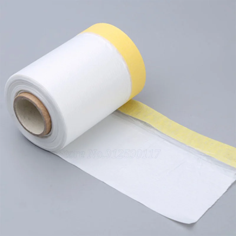 55/110cm 20 Meters No Trace Plastic Car Spray Paint Textured Paper Protection Film Furniture Decor Dust Cover Paper Masking Film