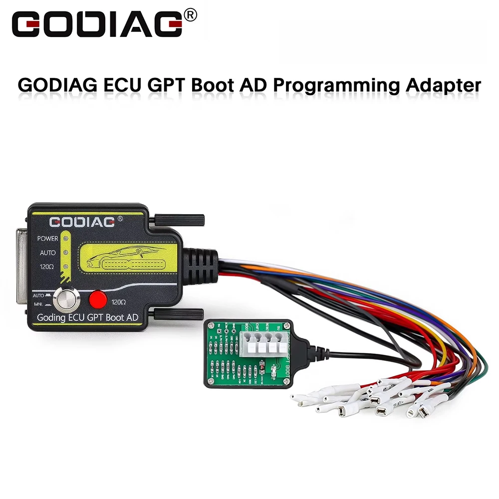 GODIAG ECU GPT Boot Adapter Write ECU Data by OBD2 Bench or GTP Bench without Disassembling ECU Work with J2534 Devices