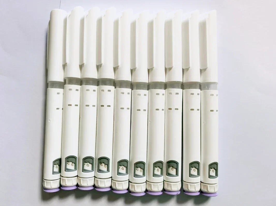

1 set of 10pcs (purple) disposable injection pens with adjustable dosage magic pens