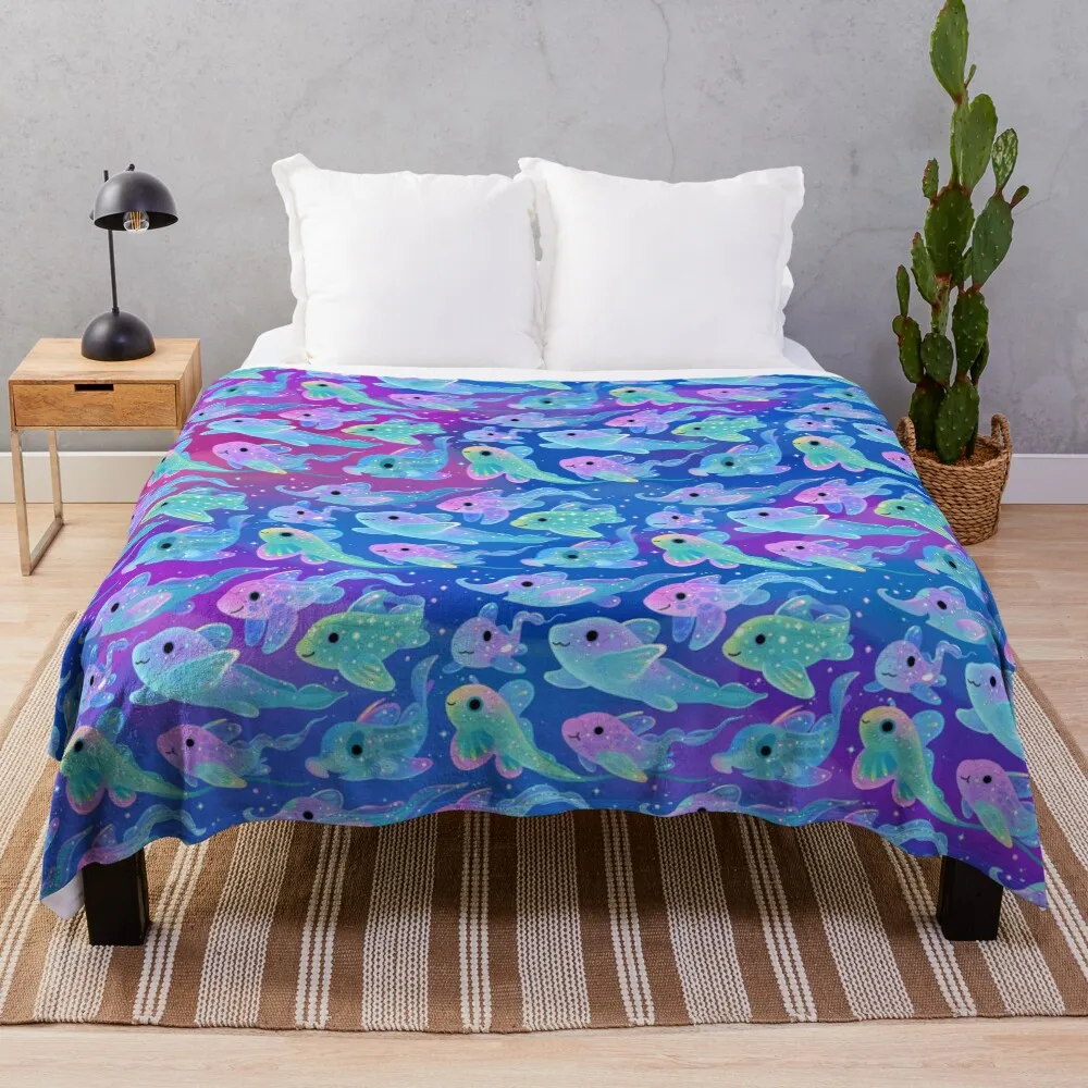 

Chimaera (Ghost sharks) Throw Blanket Warm Throw Blanket Gift for Anniversary