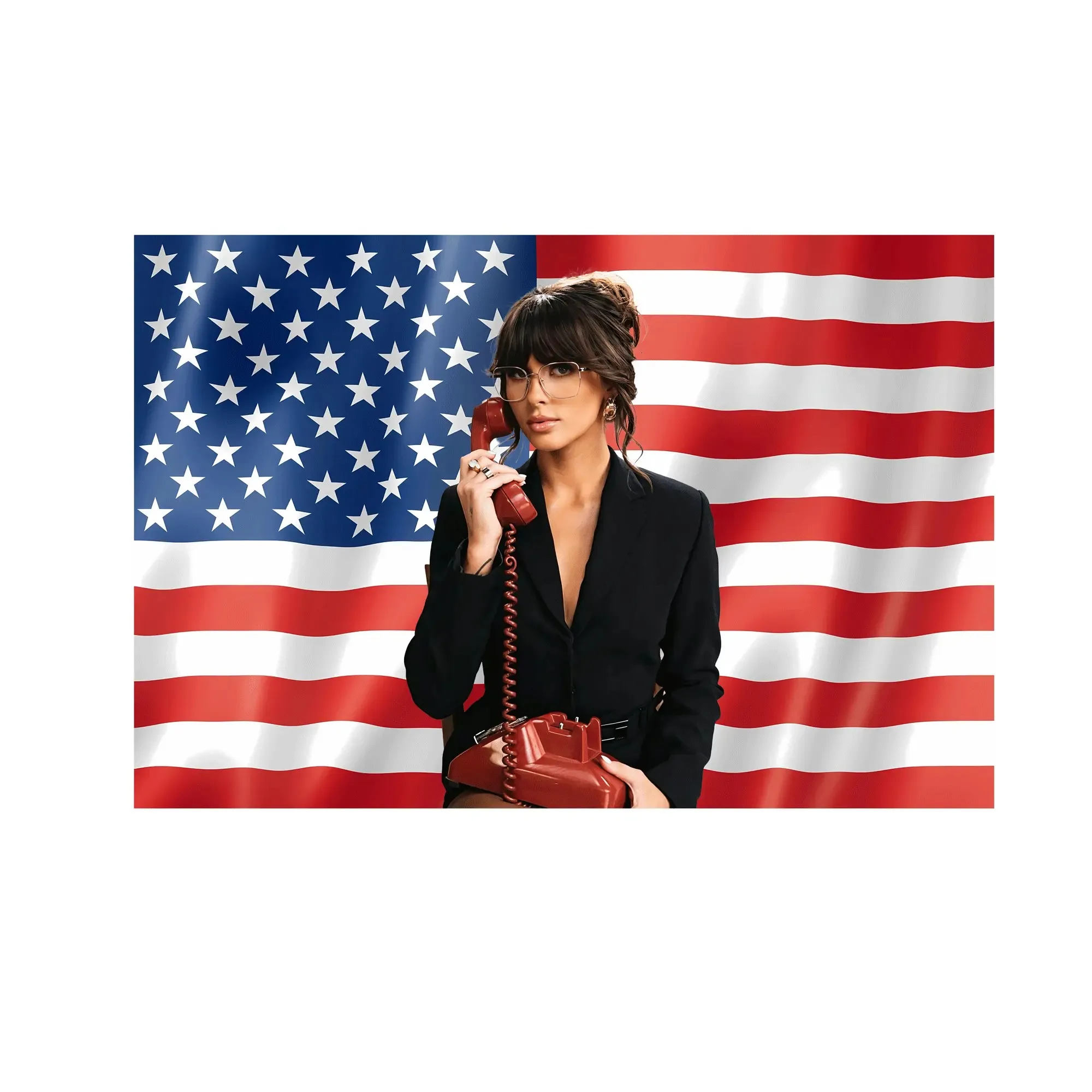 Country Rock Ella-Lagley American Flags Tapestry, Wall Hanging Decor for Fans, Music Room  Dorm Motivational fun apartment special gift