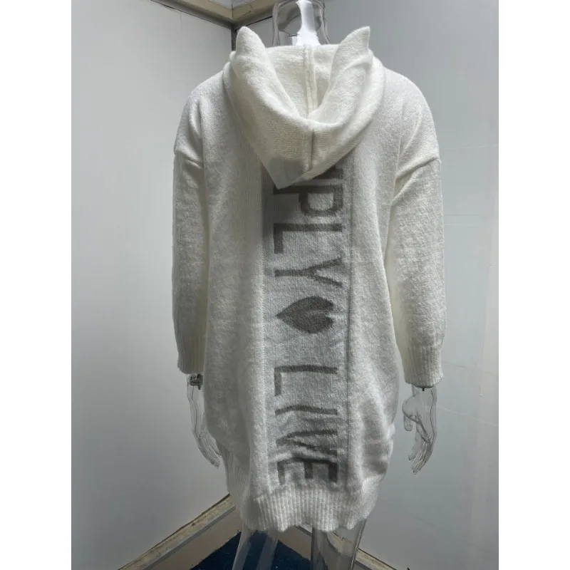 Women's Casual Long Sleeved Cardigan Autumn & Winter New Temperament Commuting Fashion Women Hooded Loose Sweater Coat