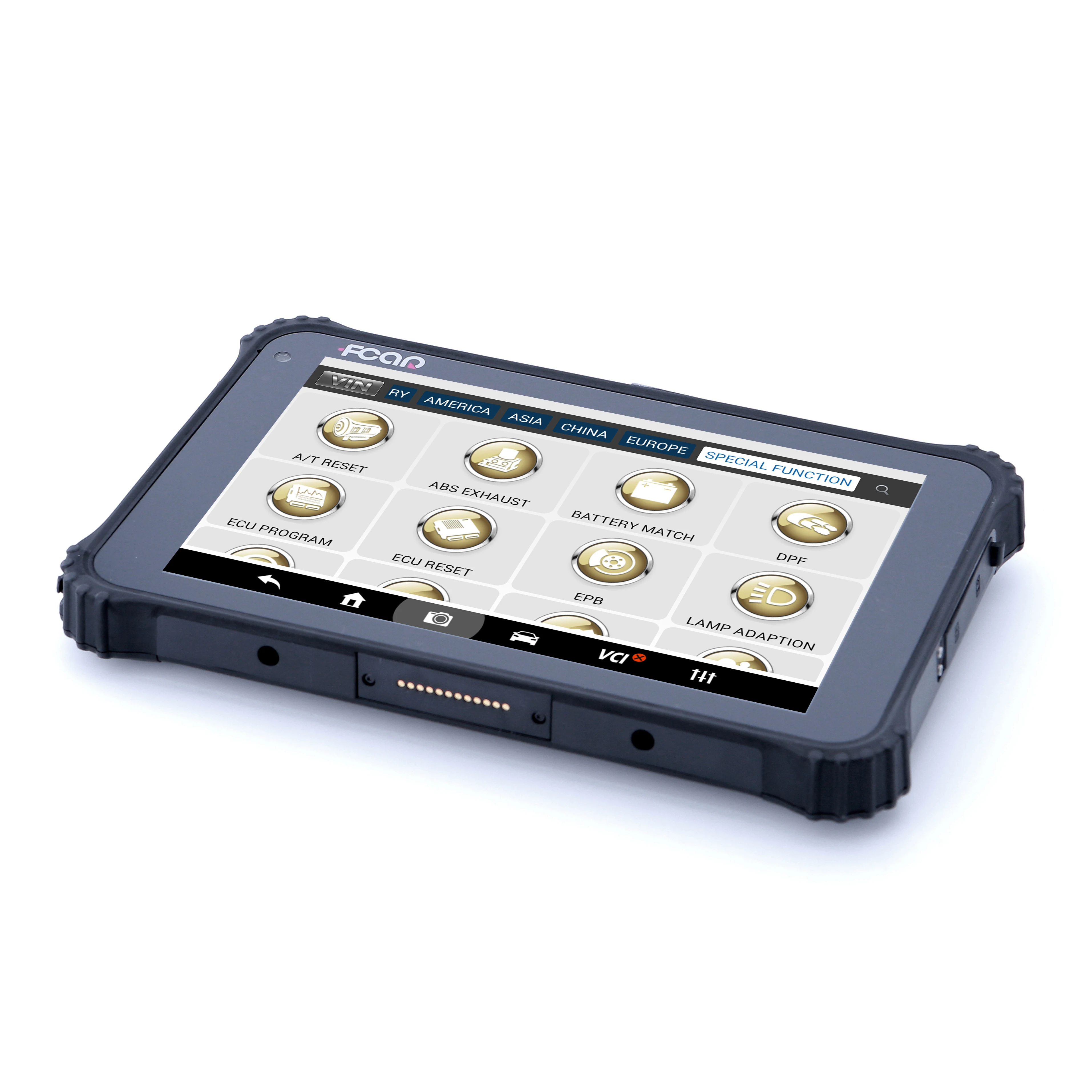 آلة تشخيص السيارات Fcar F6 Plus للسيارات 12 فولت Obd2 نظام كامل برمجة تلقائية مع ترقية مجانية للأسنان الزرقاء WiFi