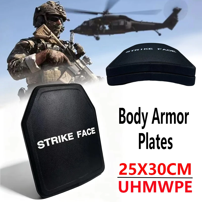 Ultra-Light 1.6kg Tactical Plate 25x30cm UHMWPE Composite Body Armor Level III