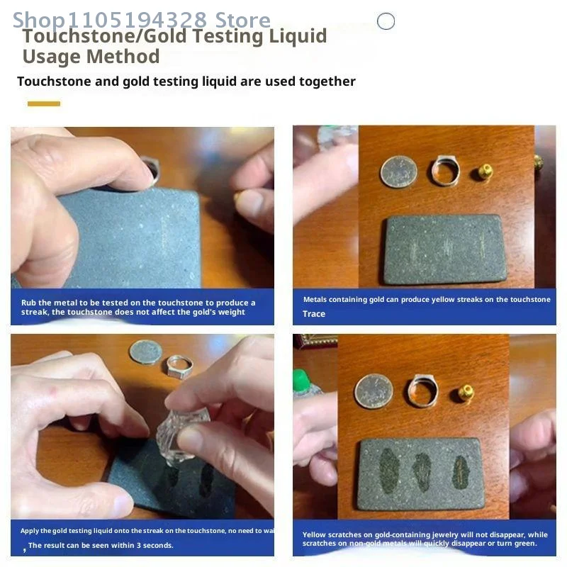 

1/2Pcs Portable Precious Metals Detector With Tools Gold Testing 10K/14K/18K/22K/24K Acid Tester Stone/Water For Jewelry