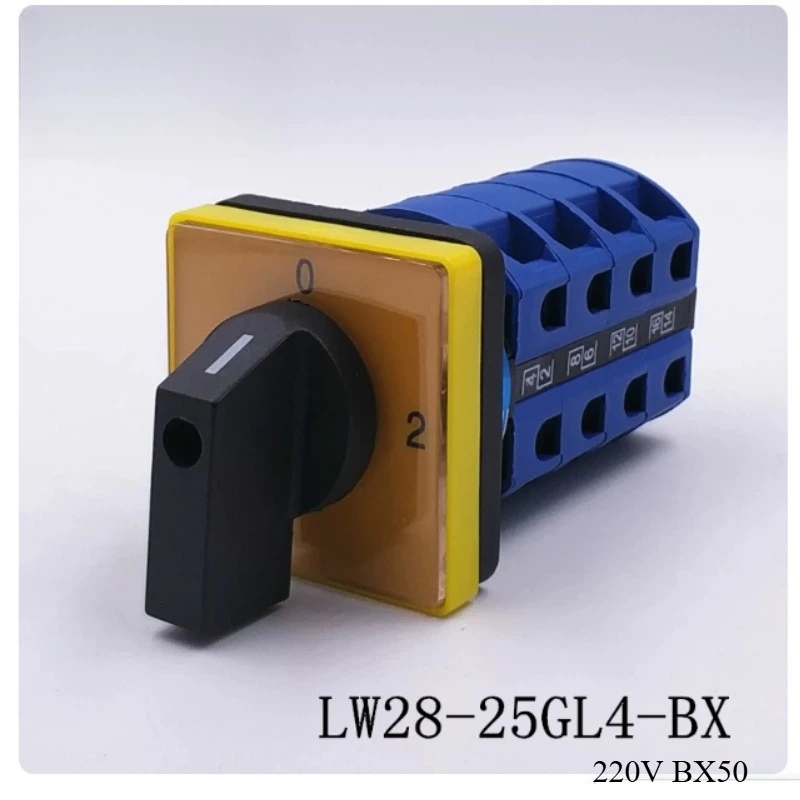 Suitable for 1PC LW28-25 GL4-BX Machine Tool Forward Reverse Switch Four Section Switch 25A  220V BX50