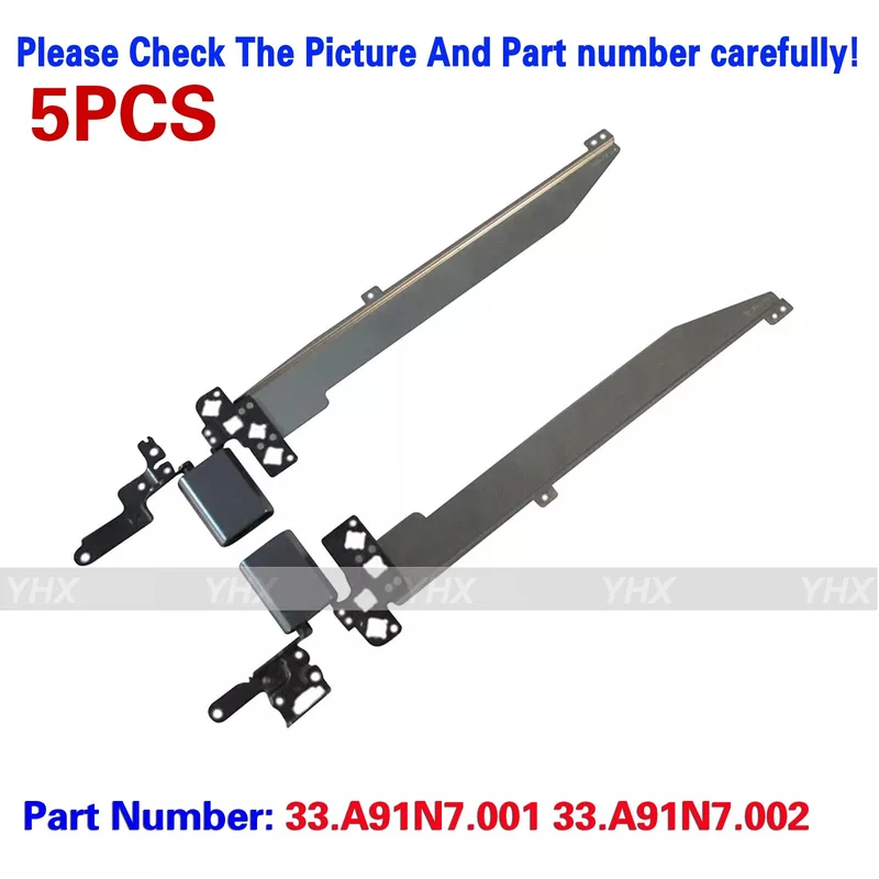 5PCS Für Acer Chromebook Spin R853TA R853TNA Lcd Scharnier Set 33.A91N7.001 33.A91N7.002 Notebook computer komponenten