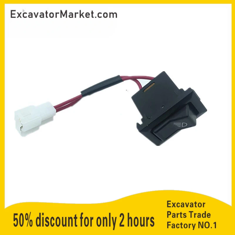 

Excavator Parts For SK For ZX Excavator Headlight Switch Working Large Lamp Switch