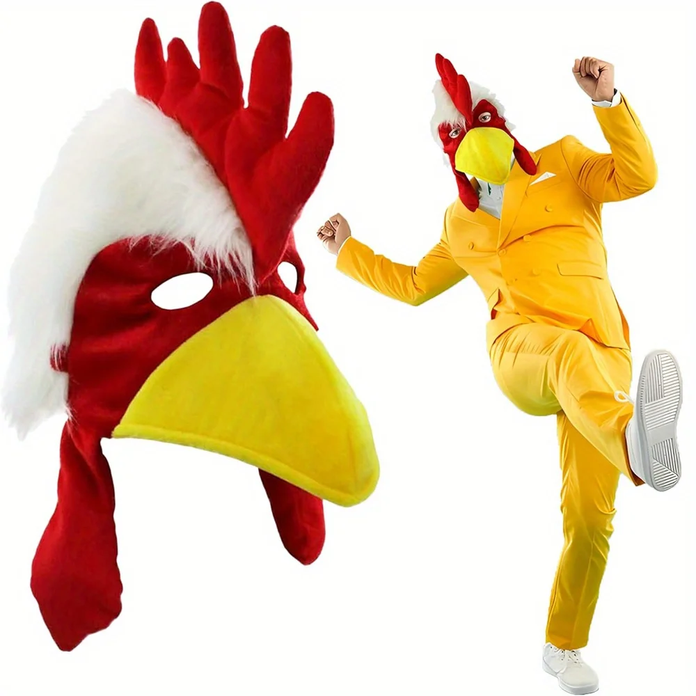 Bigs Novelties Adulto Divertido Sombrero de Animal de Peluche Sombrero Temático de Pájaro Eventos Disfraz Hilarante para Hombres, Mujeres