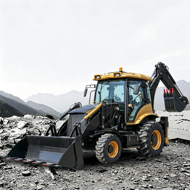 Venta de Fábrica: Nueva Excavadora Diesel 4x4, Retroexcavadora 4WD, Tractor Agrícola, Excavadoras, Retroexcavadora China