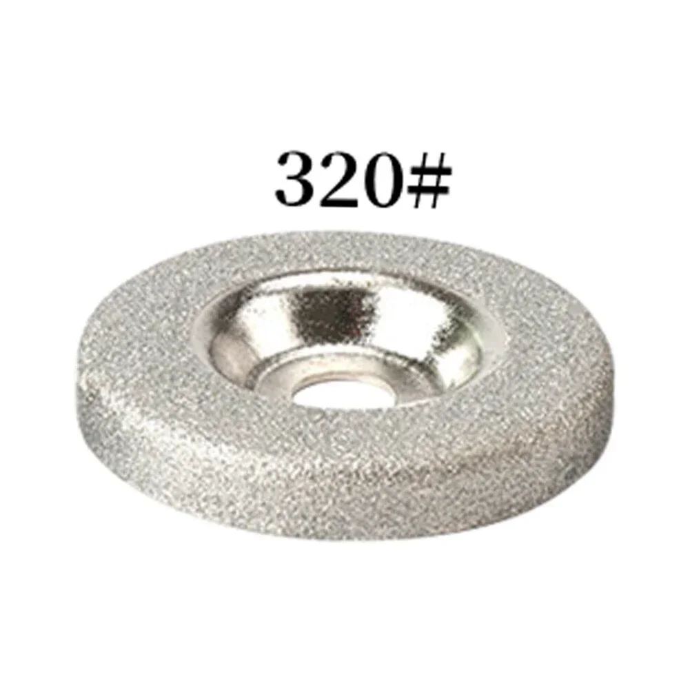 Diamond Grinding Wheel 50mm Emery Milling Cutter Circle Sharpener Stone 150#/180#/320# Milling Cutter Tool Disc Whee