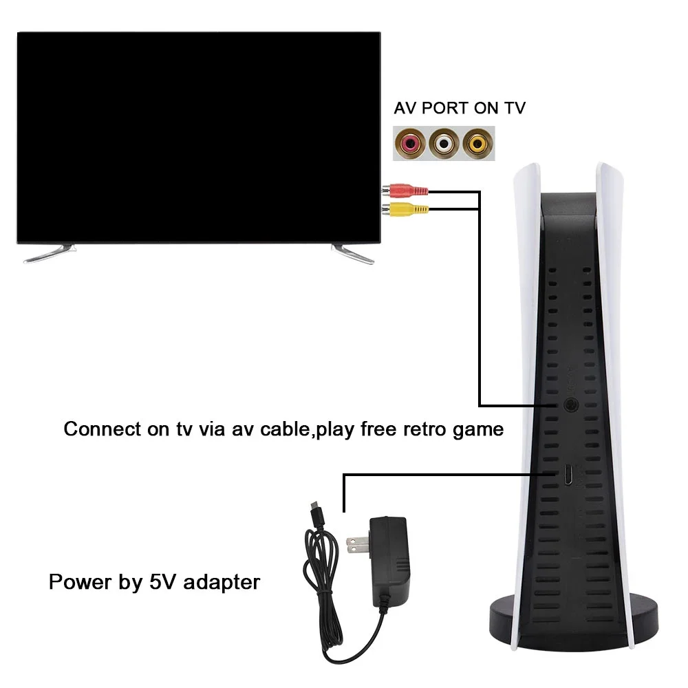 GS5 محطة ألعاب 5 وحدة تحكم ألعاب فيديو مع 200 لعبة كلاسيكية 8 بت وحدة تحكم تلفزيون ريترو USB سلكية محمولة باليد اثنين من مشغل ألعاب AV #2