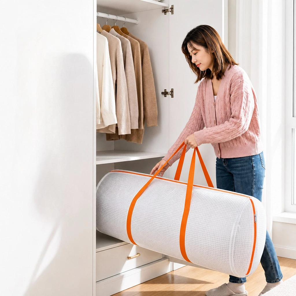Mattress Storage Bag Bed Clothing Luggage Bags Waterproof Durable Quilt Mattress Storage Bag Air Conditioning Duvet Organizer