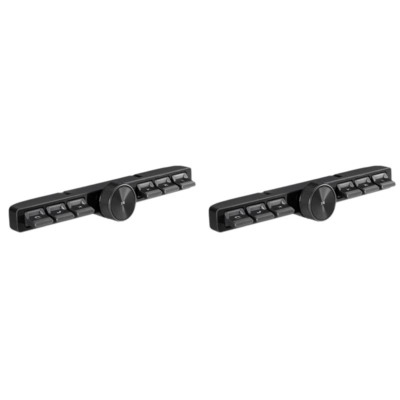 2X Wireless Multimedia Remote Control 7 Keys LED Car Controller Volume Adjuster Answer For Multimedia Navigation Player-N25R