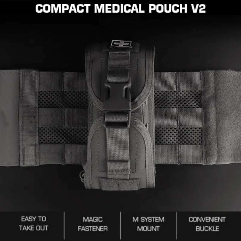 

Compact Medical Pouch V2 | Quick Release Water Resistant MOLLE Compatible IFAK | For Wilderness Adventure Accessories