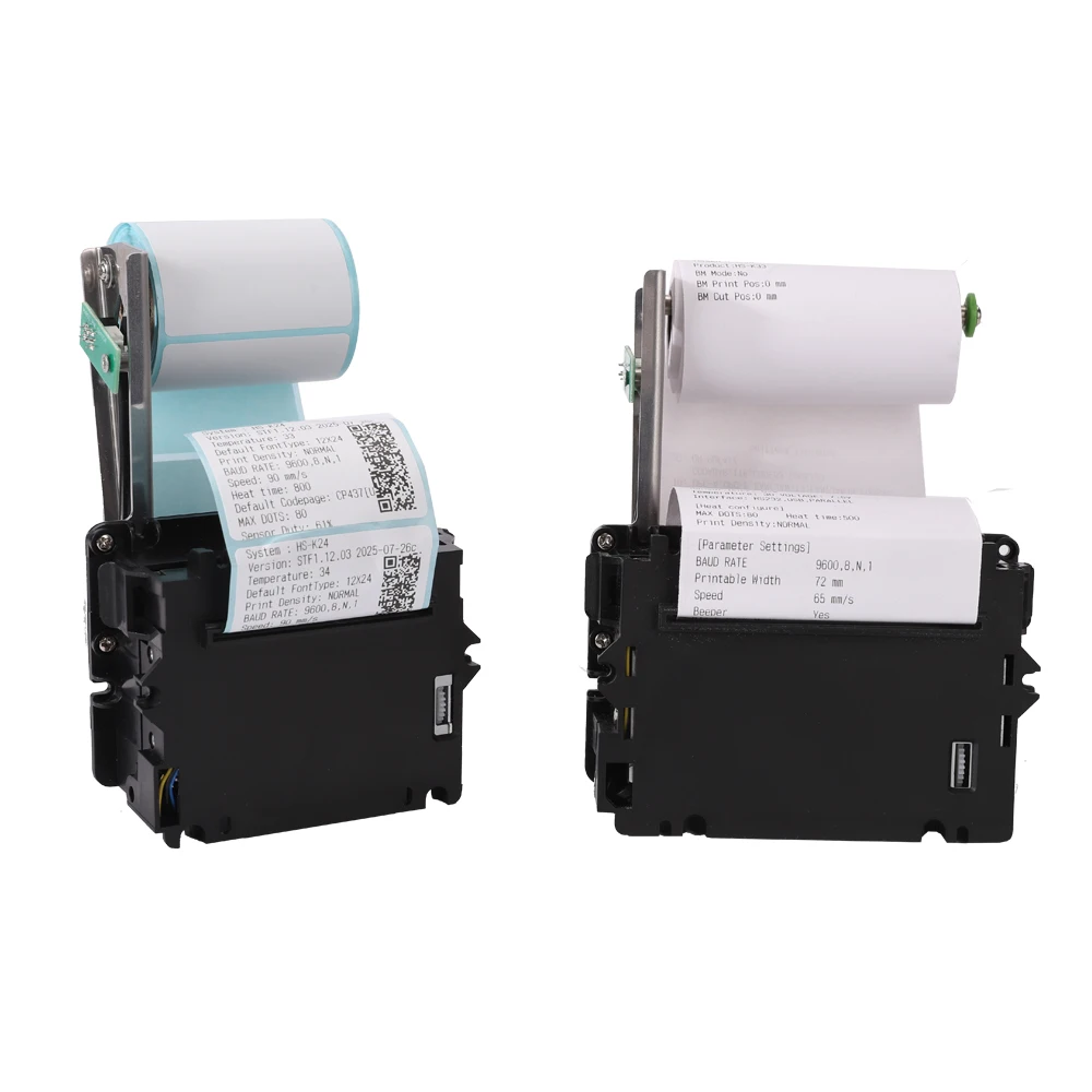 

Встроенный термопринтер чековой этикетки шириной 58 мм HS-K25, предотвращает помещение и вытягивание бумаги, замена K24