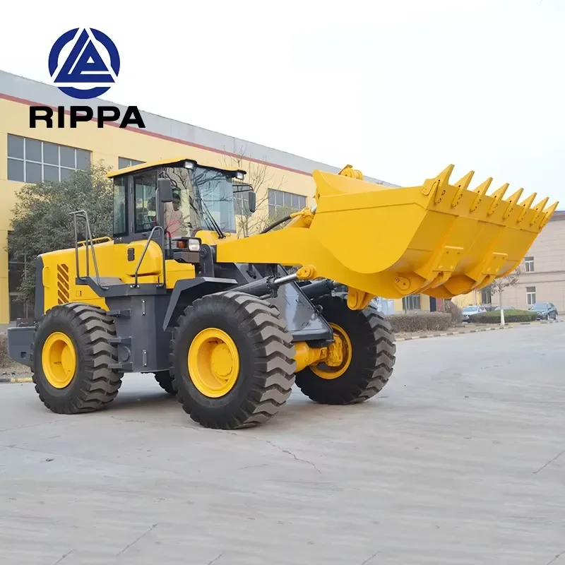 Cheap Chinese 16 Ton 4 Wheel Drive Mini Front Articulated Backhoe Loader PLC EPA Engine Wheel Loader for Sale