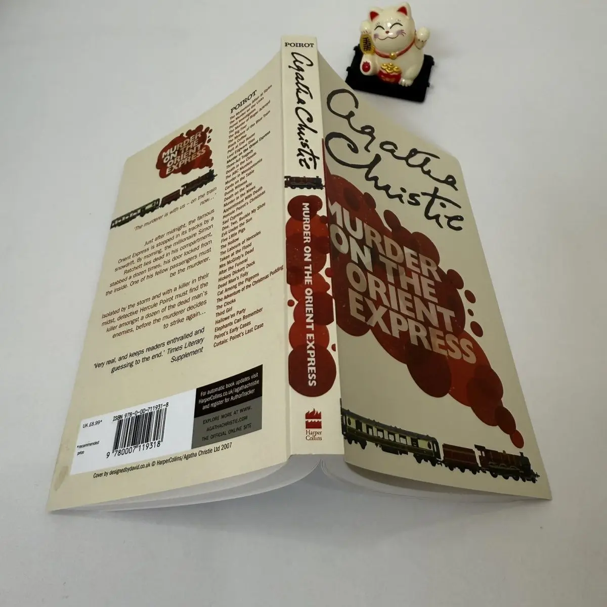 النسخة الإنجليزية الأصلية من حالة القتل على سلسلة أورينت إكسبريس أجاثا كريستي بوارو من الروايات Libros Livros